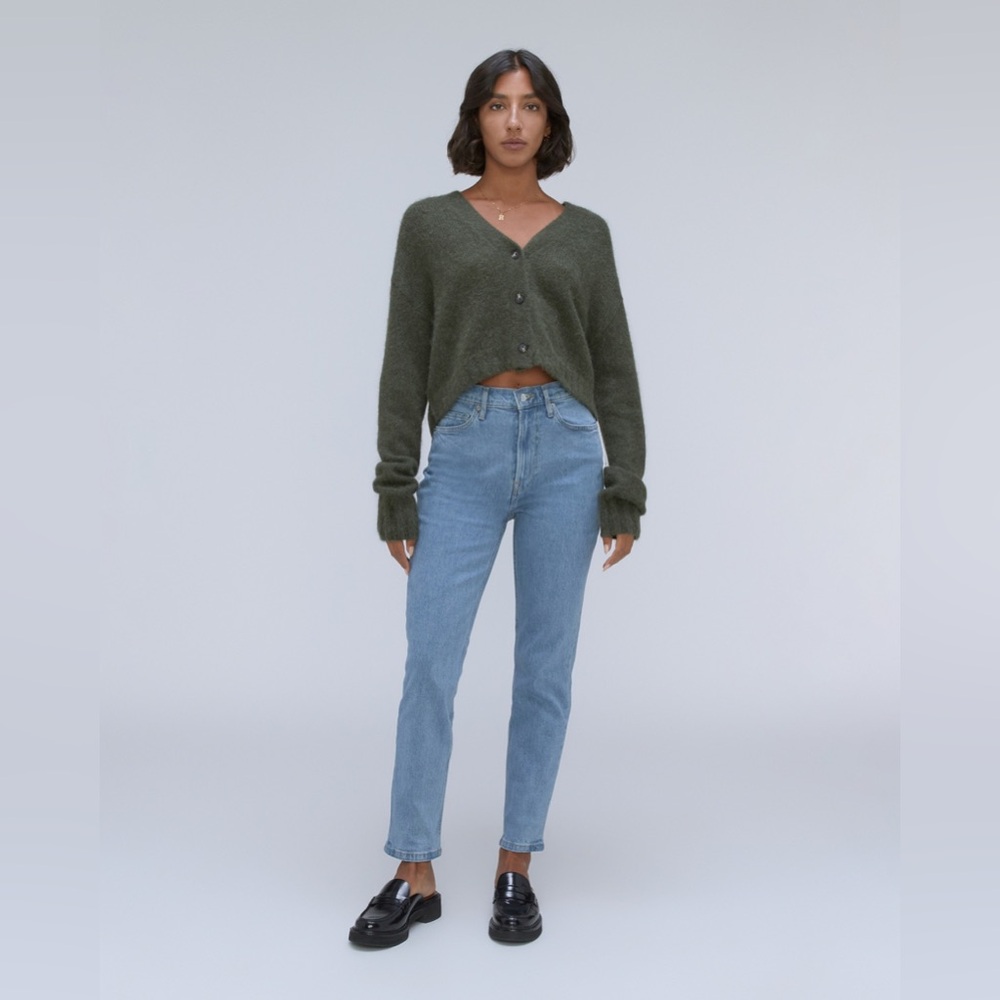 Everlane Women's Original Cheeky® Jean in Stone-Washed Sky, Size 28, Cotton/Den…